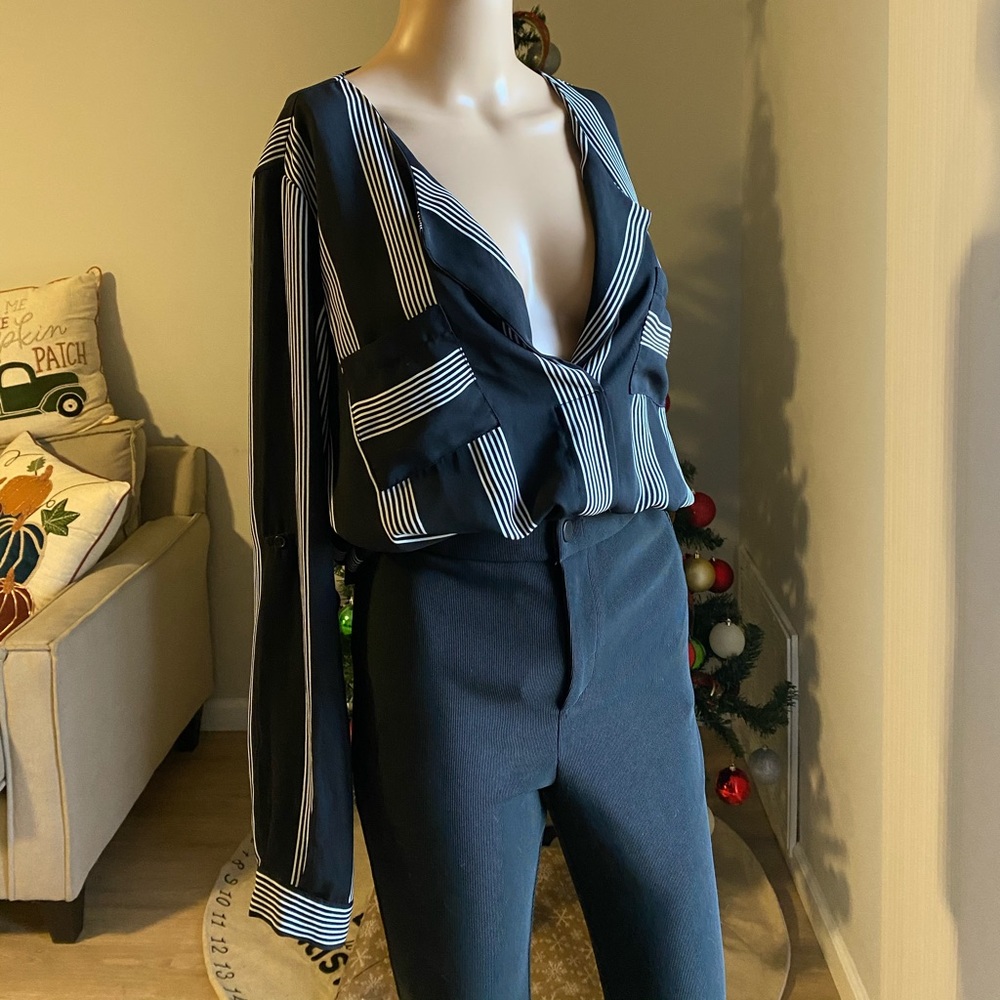 Great Condition - Black and White Top by Hippie Rose in Size (M)